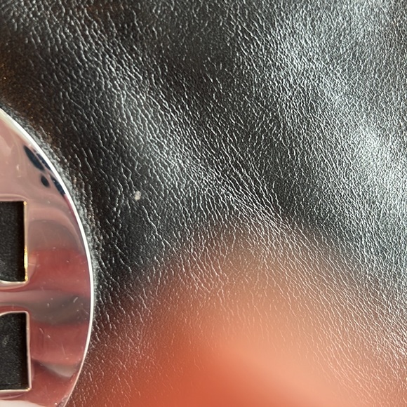 Tory Burch Reva Convertible Clutch- Black Leather with Silver Hardware - Picture 7 of 7